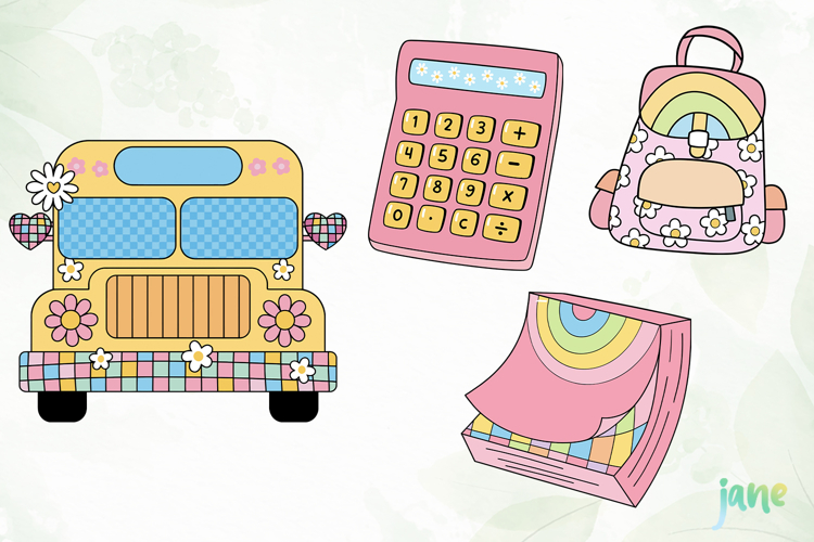 Groovy School Clipart