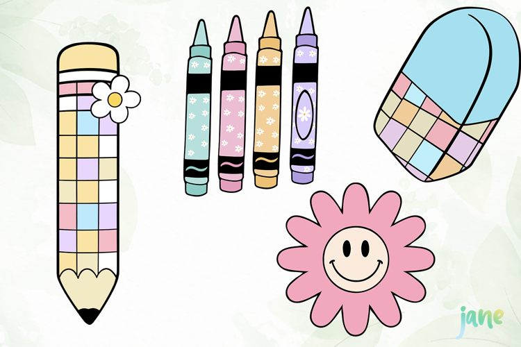 Groovy School Clipart