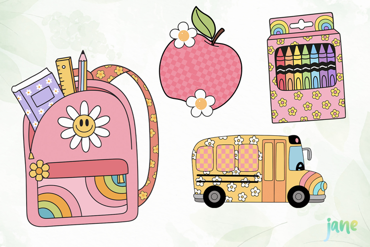 Groovy School Clipart