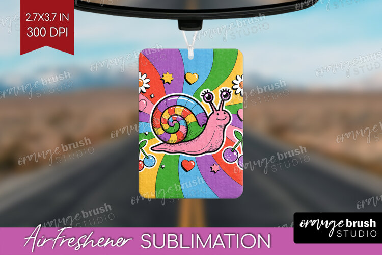 Groovy Air Freshener PNG - Summer PNG Sublimation example image 1