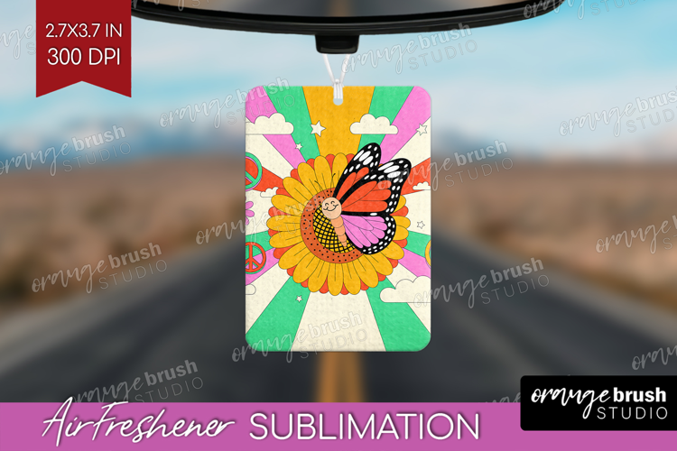 Groovy Air Freshener PNG - Summer PNG Sublimation