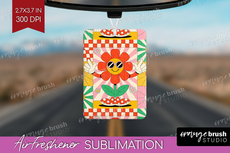 Groovy Air Freshener PNG - Summer PNG Sublimation