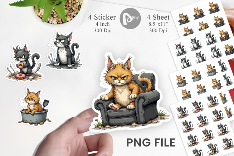Grumpy Kitty Sticker