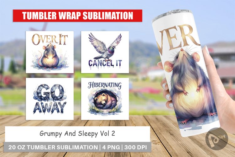 Grumpy & Sleepy Affirmations Tumbler