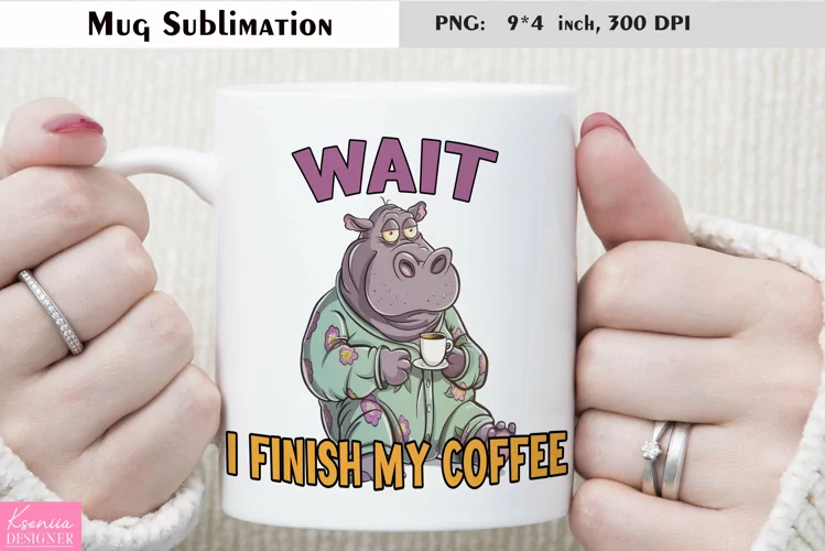 Cartoon Grumpy Animal|Funny Quotes Coffee Mug Sublimation