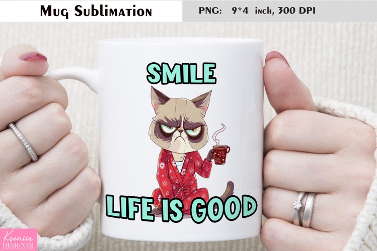 Cartoon Grumpy Animal|Funny Quotes Coffee Mug Sublimation