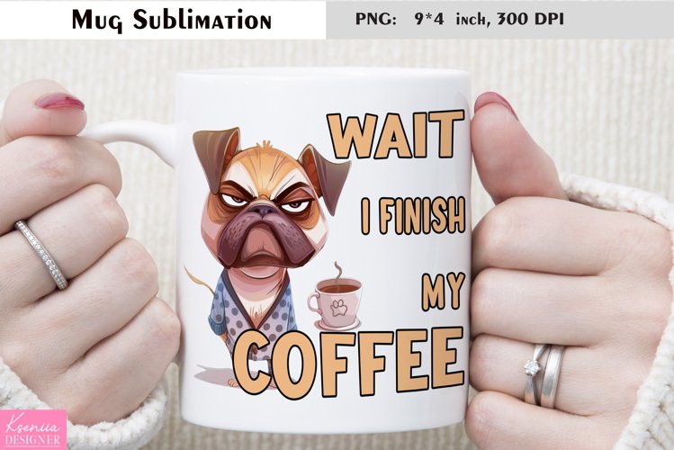 Cartoon Grumpy Animal|Funny Quotes Coffee Mug Sublimation