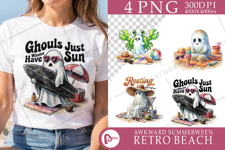 Grumpy Beach Ghoul Sublimation