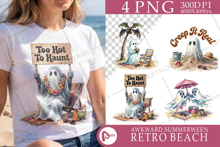 Grumpy Beach Ghoul Sublimation