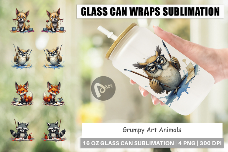 Glass Can Art Grumps