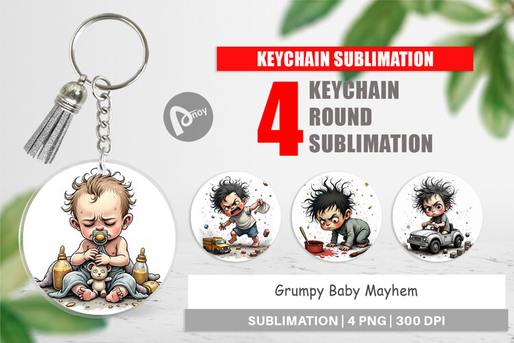 Keychain Grumpy Baby example image 1