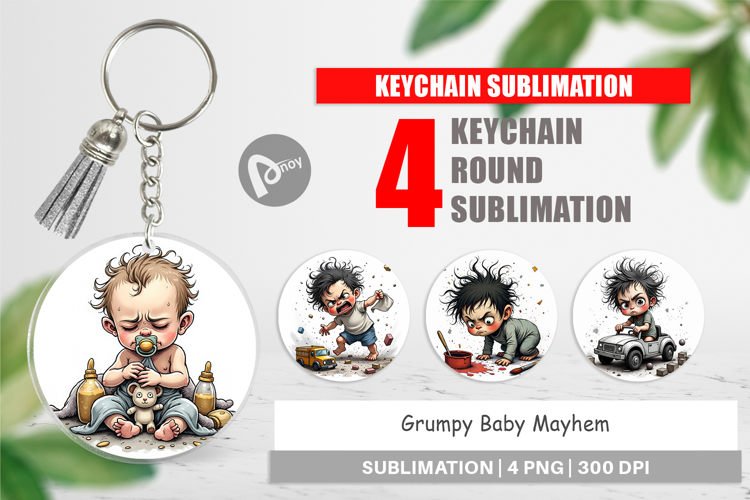 Keychain Grumpy Baby