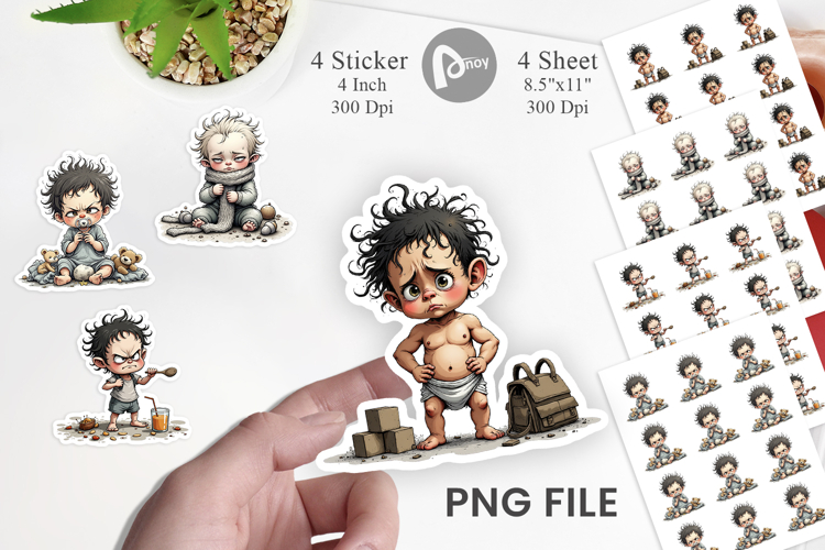 Grumpy Baby Sticker