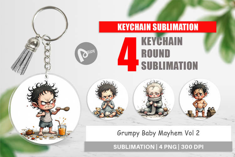 Keychain Grumpy Baby