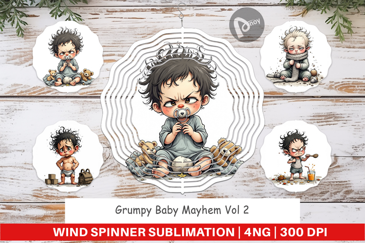 Wind Spinner Grumpy Baby