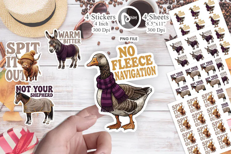 Barnyard Animal Quotes Sticker