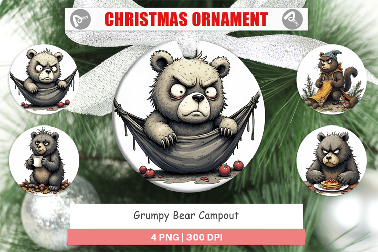Ornament Grumpy Bear Camp