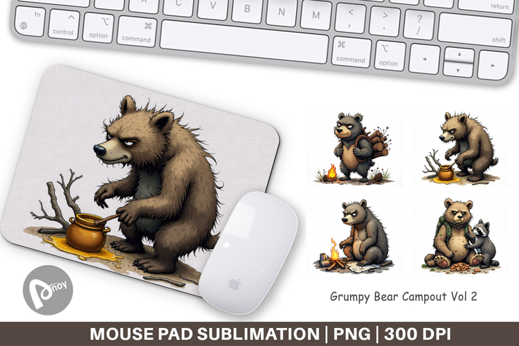 Mouse Pad Grumpy Bear Camp