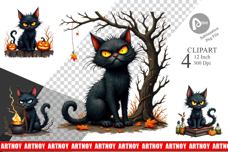 Black Cat Png Image 6