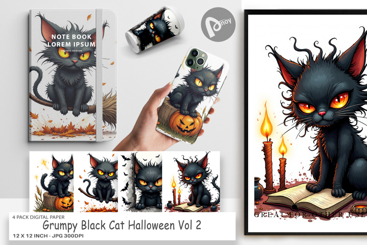 Halloween Scrapbook Paper Image 9
