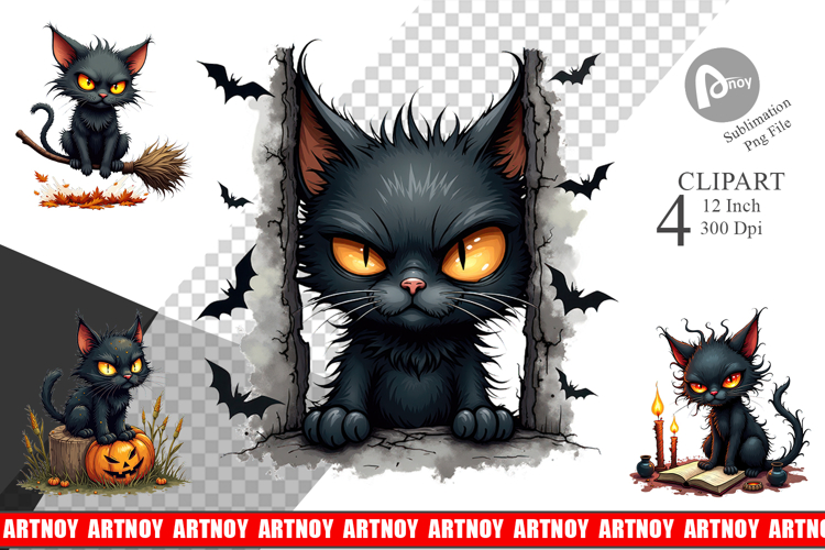 Black Cat Png Image 5