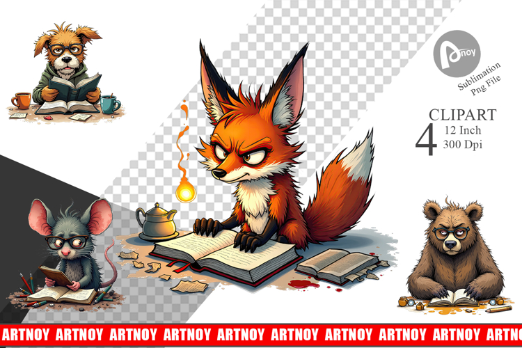 Bookworm Clipart Image 3