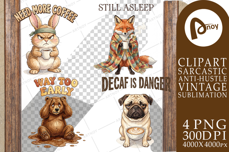 Grumpy Caffeine Crash Sublimation
