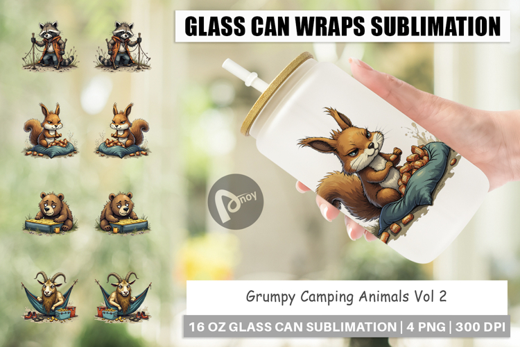 Glass Can Camping Grumps