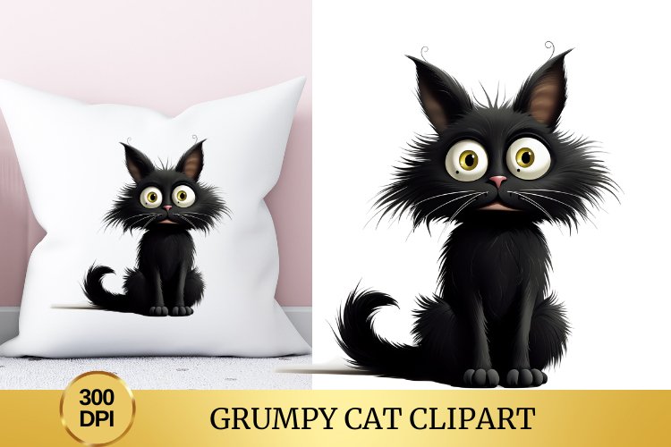 Black Cat Clipart Image 13