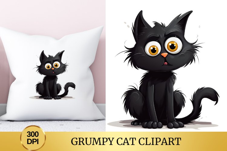 Sarcastic Funny Grumpy Cat, black Cat sublimation