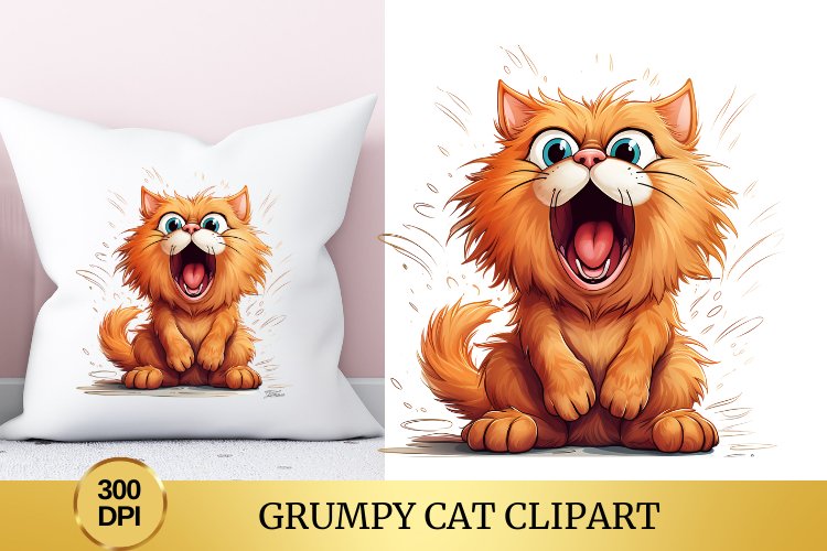 Sarcastic Dark Orange Grumpy Cat, Grumpy Cat sublimation