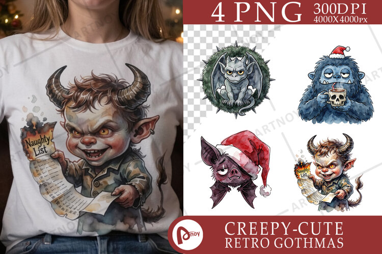Krampus Winter Monster Sublimation example image 1