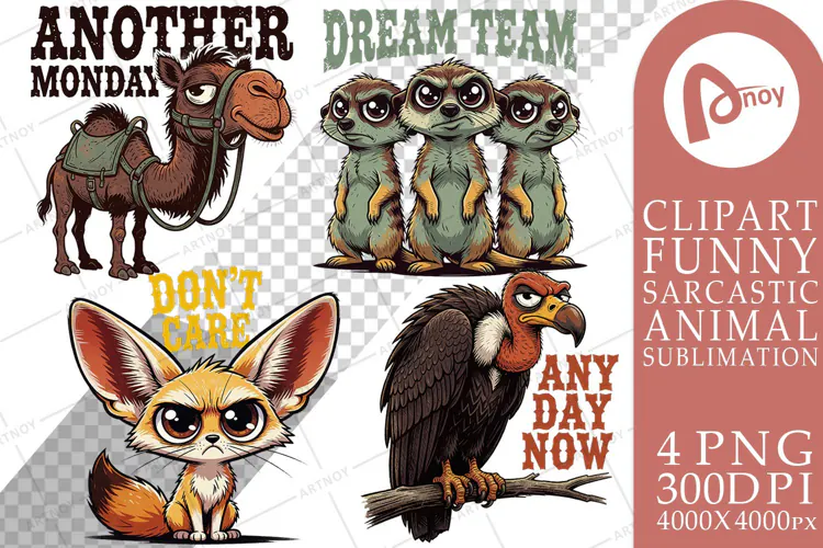 Grumpy Desert Wildlife Sublimation