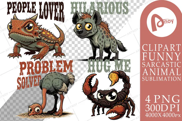 Grumpy Desert Wildlife Sublimation