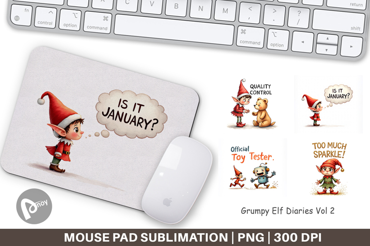 Grumpy Elf Diaries Mouse Pad