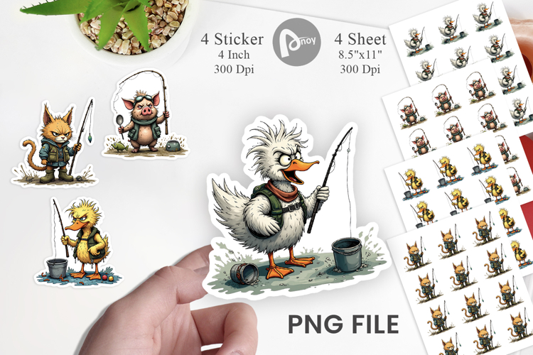 Fishing Grumps Sticker