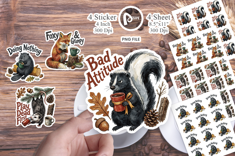 Forest Foragers Coffee Sticker