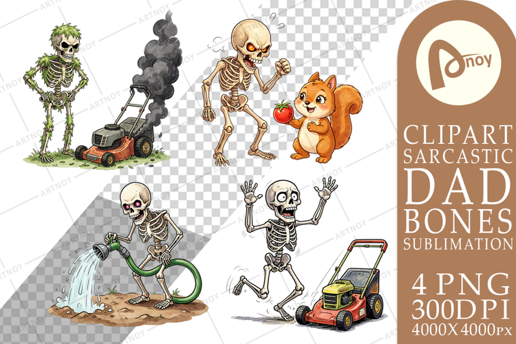 Grumpy Garden Dad Bone Sublimation