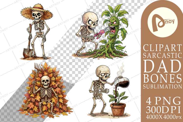 Grumpy Garden Dad Bone Sublimation