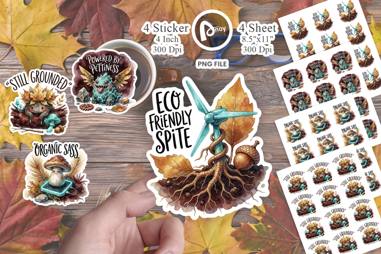 Grumpy Garden Golem Sticker