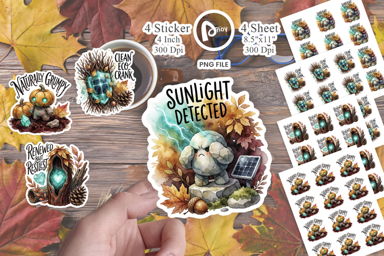 Grumpy Garden Golem Sticker