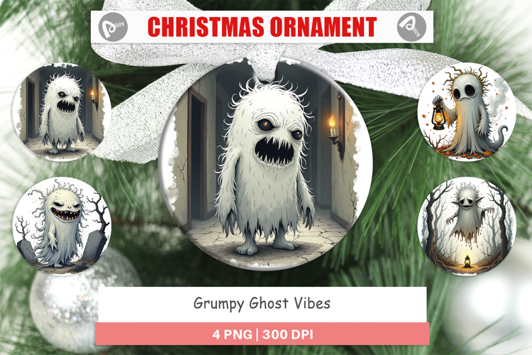 Ornament Grumpy Ghost