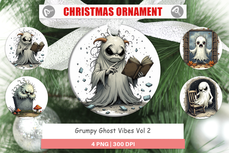 Ornament Grumpy Ghost