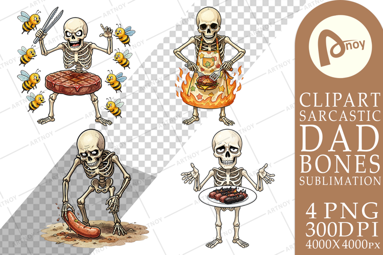 Grumpy Grill Dad Bone Sublimation