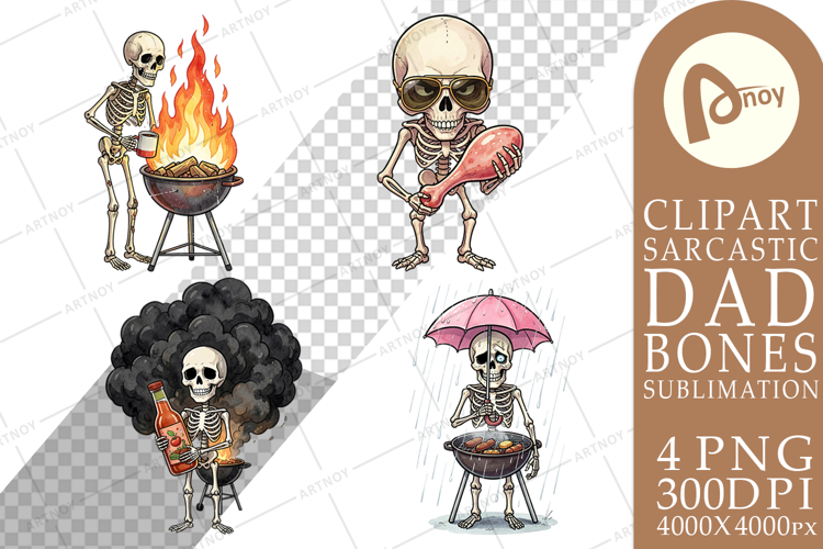 Grumpy Grill Dad Bone Sublimation