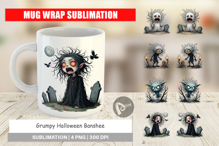 Mug Wrap Grumpy Banshee