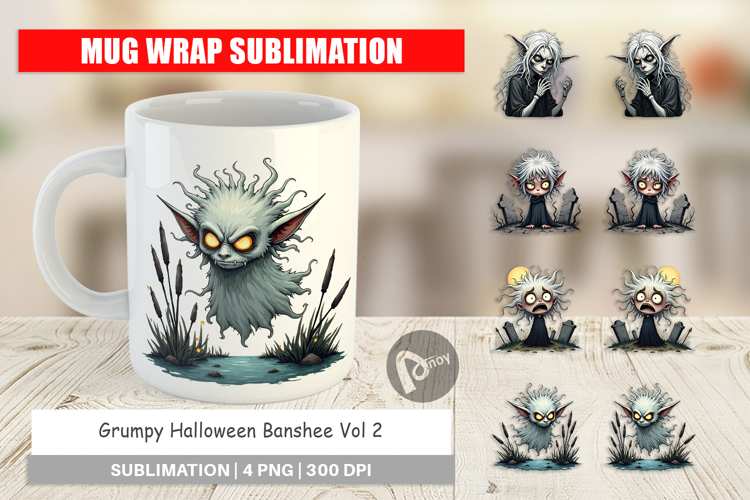 Mug Wrap Grumpy Banshee