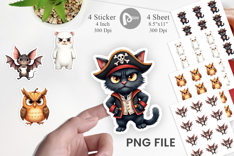 Sticker Halloween Critters