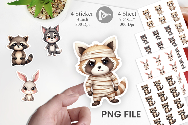 Sticker Halloween Critters