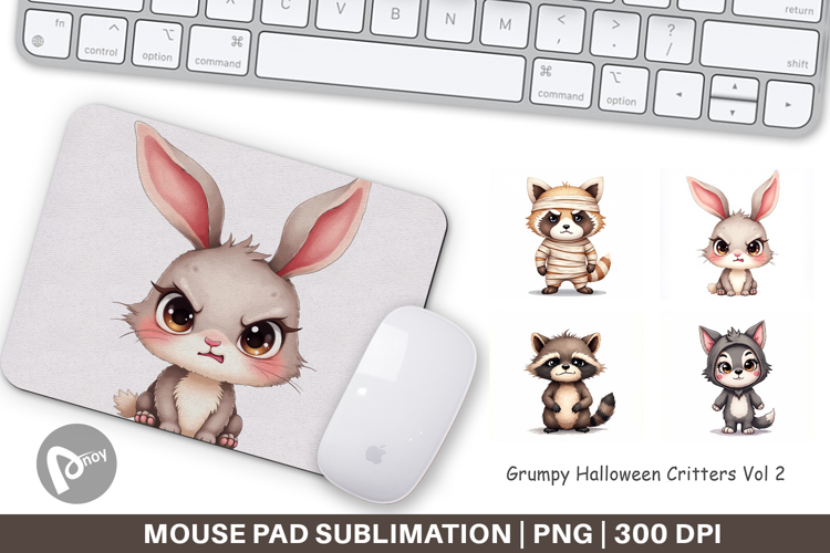 Mouse Pad Halloween Critters